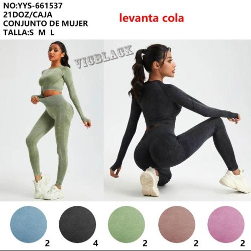 Conjunto Prelavado- con Frunce - Vic Black