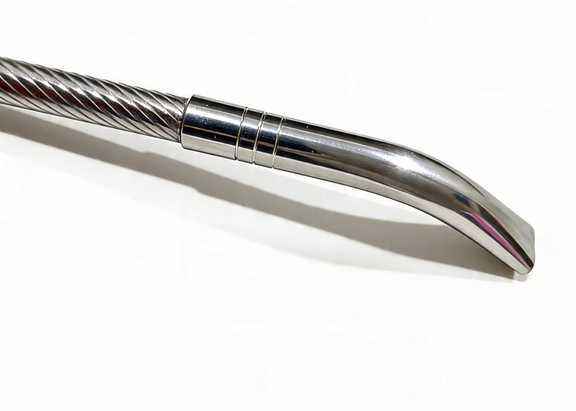 Bombilla Pico de Loro Torneada de Acero Inoxidable 17cm - Imagen 3