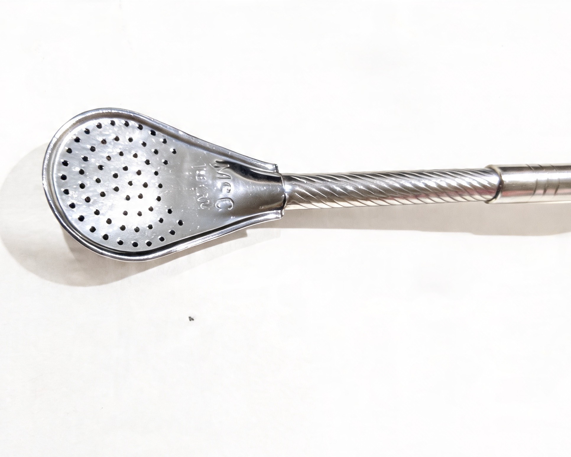 Bombilla Pico de Loro Torneada de Acero Inoxidable 17cm - Imagen 4