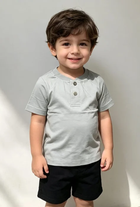 Cuello Mao Bebé Manga Corta