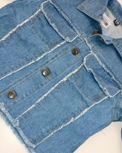 Campera Corta Diana J, Nena Niña Moda Tendencia 4 a 12 Años - Miniatura 3