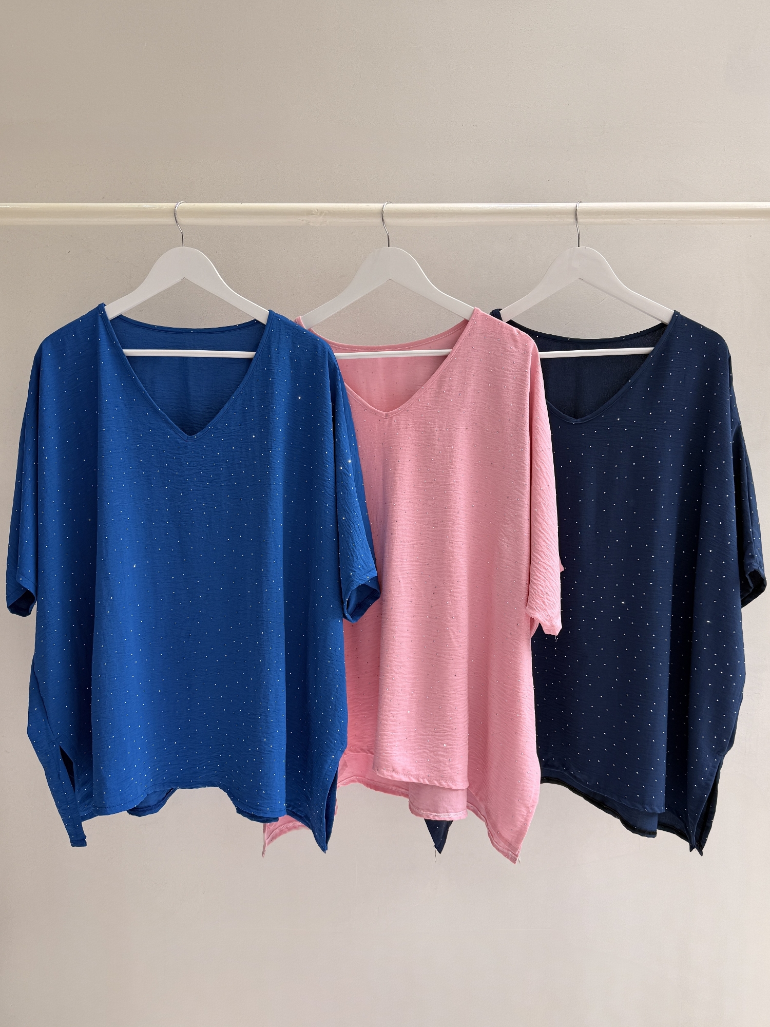 Eliza - Camisola de Crep Cey con Diamond - Imagen 3