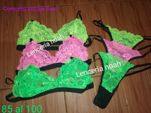 Blalet de Encaje Fluor Colores Electricos - Miniatura 4