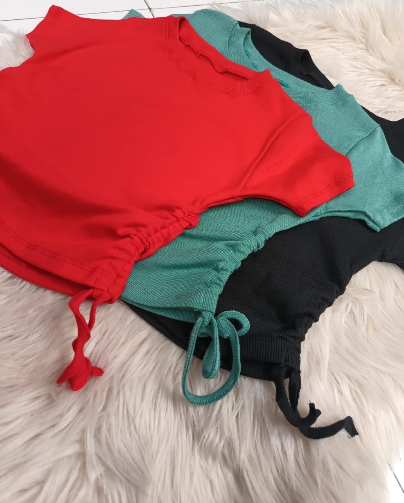 Remeras con Frunce Algodón - Imagen 2