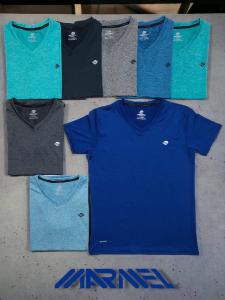 Remera de Vaplex Jaspeadas Hombre Cuello V Talles 1 al 5 - Miniatura 3