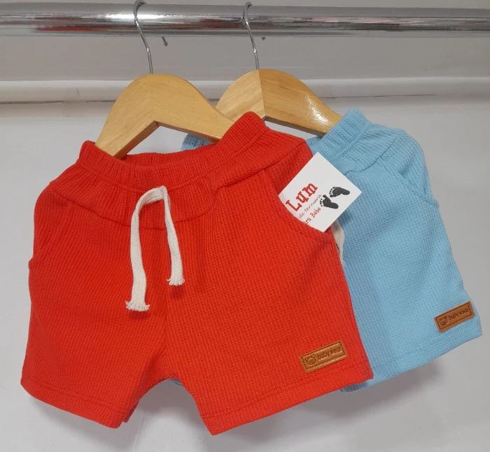 Shorts  de Wafle para Bebé
