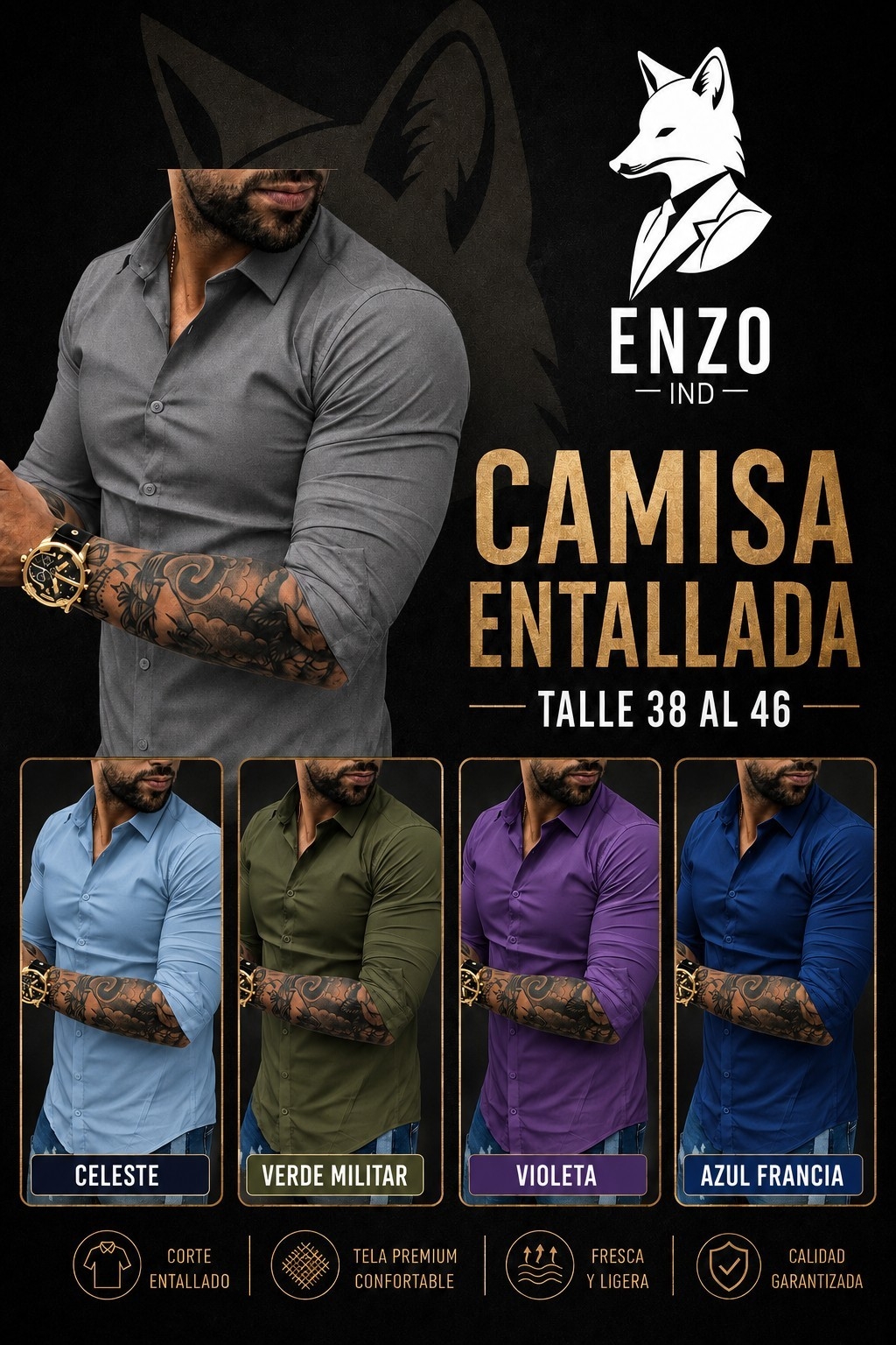 Camisa Slim Rígida Camisas - Imagen 6