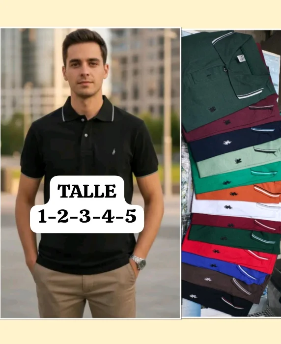 Chombas Polo de Algodón  Pienado Premium