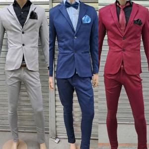Traje  Gabardina Entallado de  Hombre