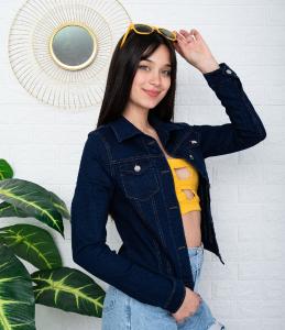 Campera Azul Marino Elastizado