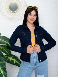 Campera Azul Marino Elastizado - Miniatura 2