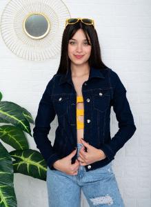 Campera Azul Marino Elastizado - Miniatura 3