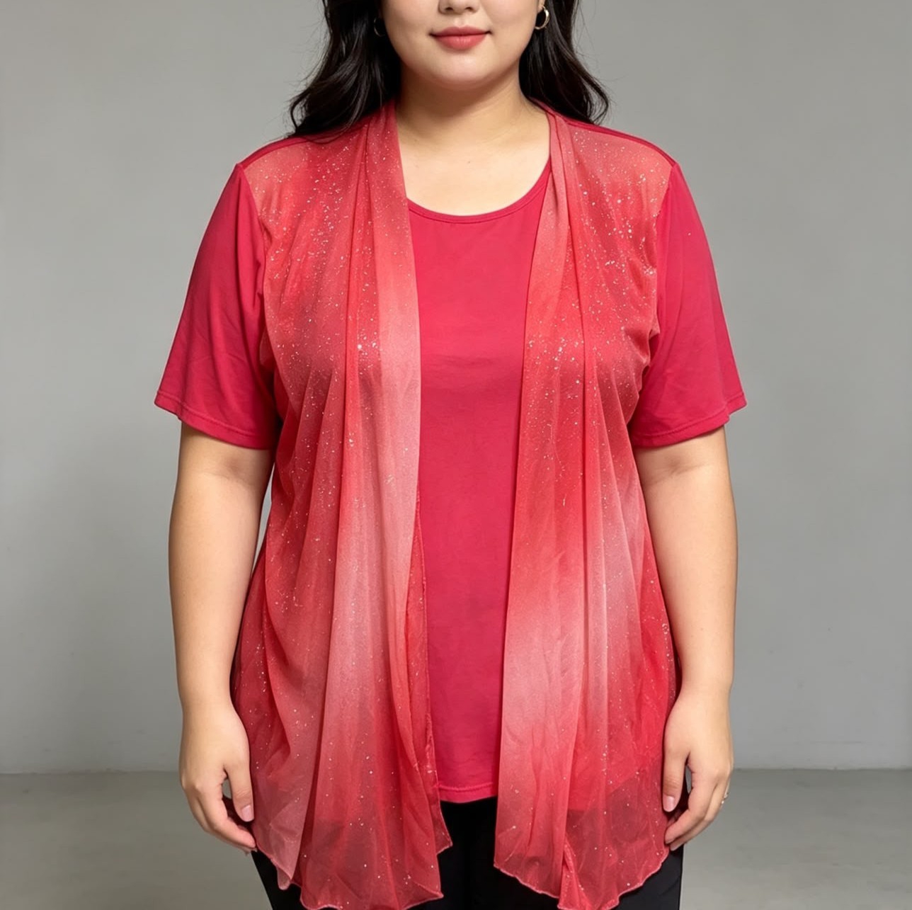 Blusa de Fiesta Tull Talle Especial - Imagen 6