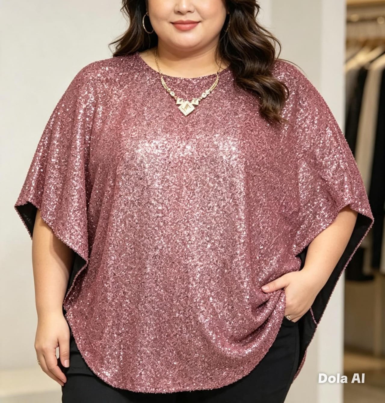 Blusa de Fiesta Tull Talle Especial - Imagen 2