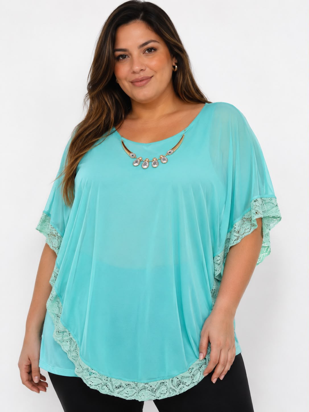 Blusa de Fiesta Tull Talle Especial - Imagen 4