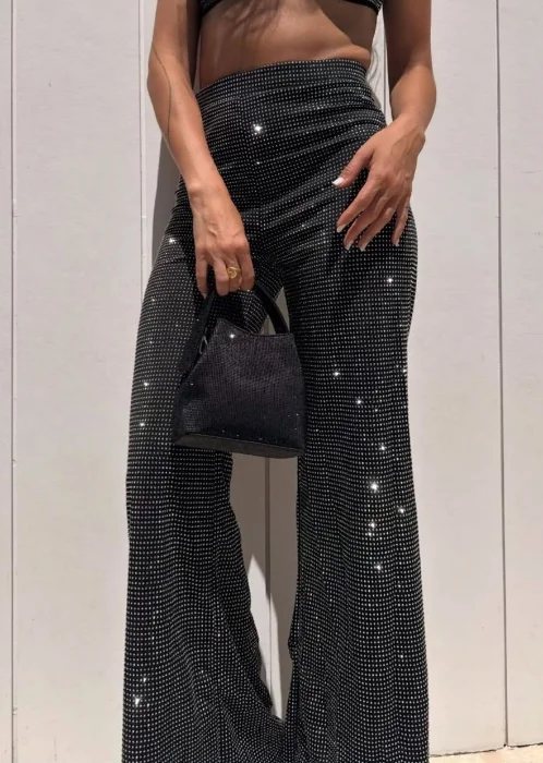 Pantalon Oxfort Strass