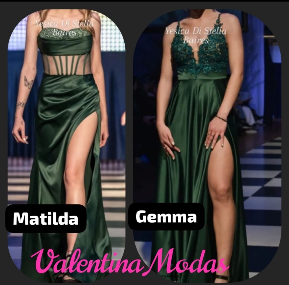 Vestido Dunnia Sirena/gema/matilda - Imagen 4