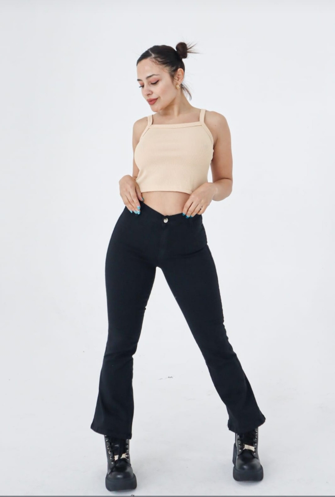 Jeans Oxford Negro Dama - Imagen 4