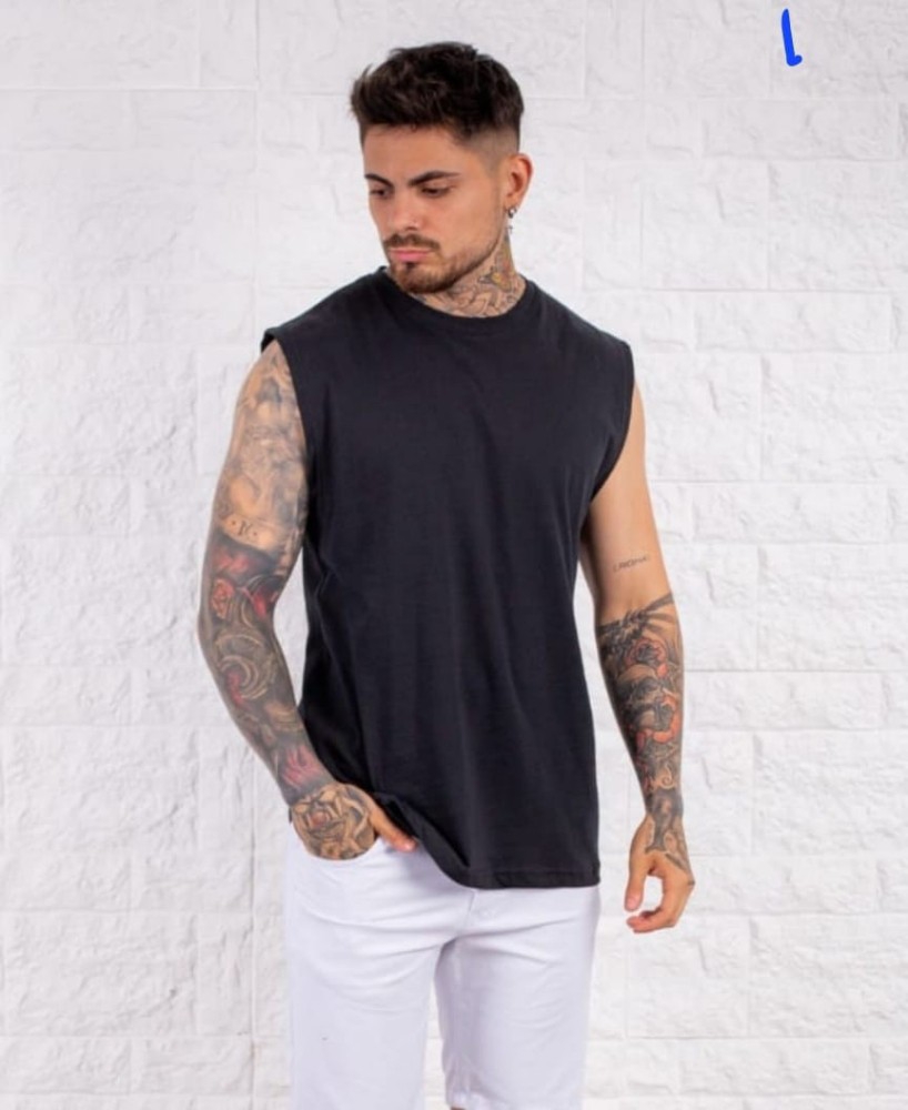 Músculosa Oversize Hombre Lisas - Imagen 1