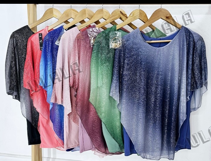 Poncho de Gasa Degradé - Imagen 2