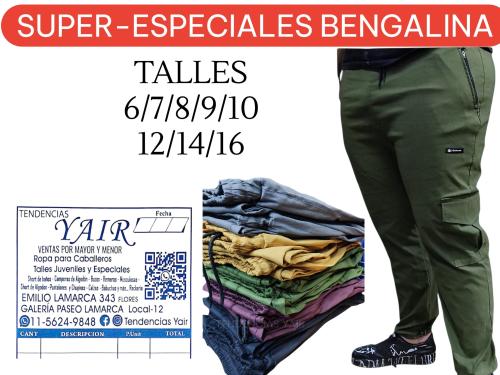 Bengalina Jogger Cargo T/especiales Elastizada