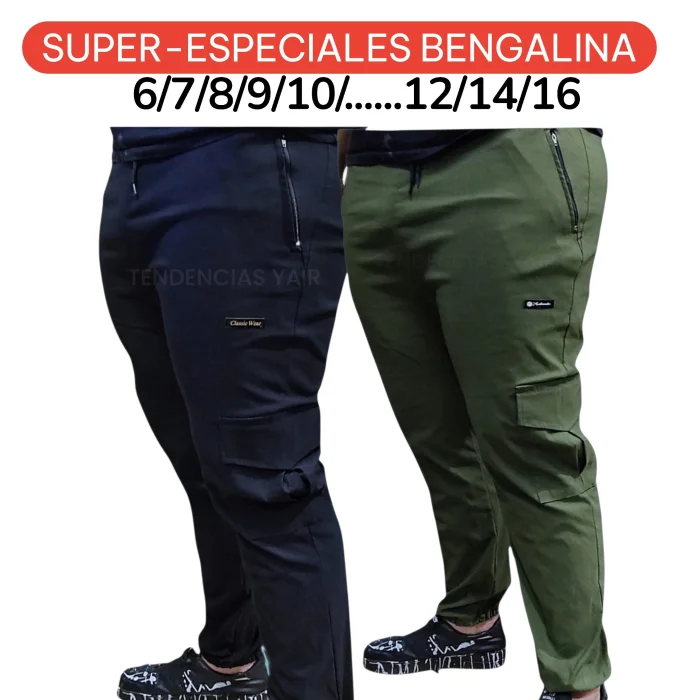 Jogger Cargo Super-especiales Bengalina