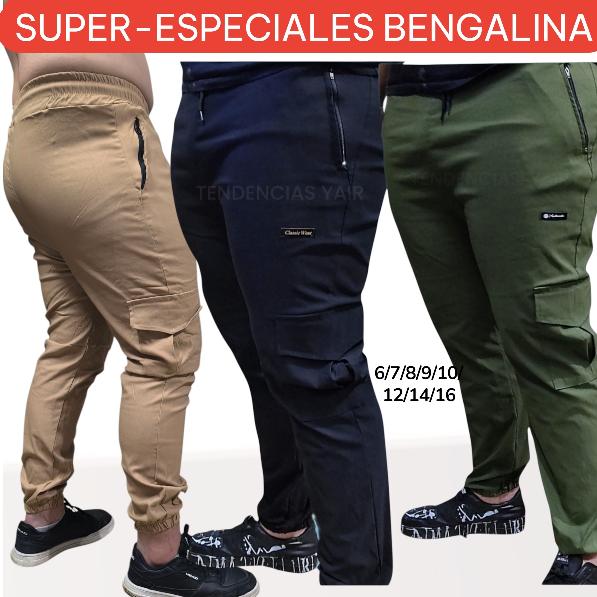 Jogger Cargo Super-especiales Bengalina - Imagen 3