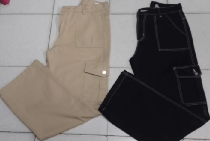 Pantalón de Gabardina Cargo