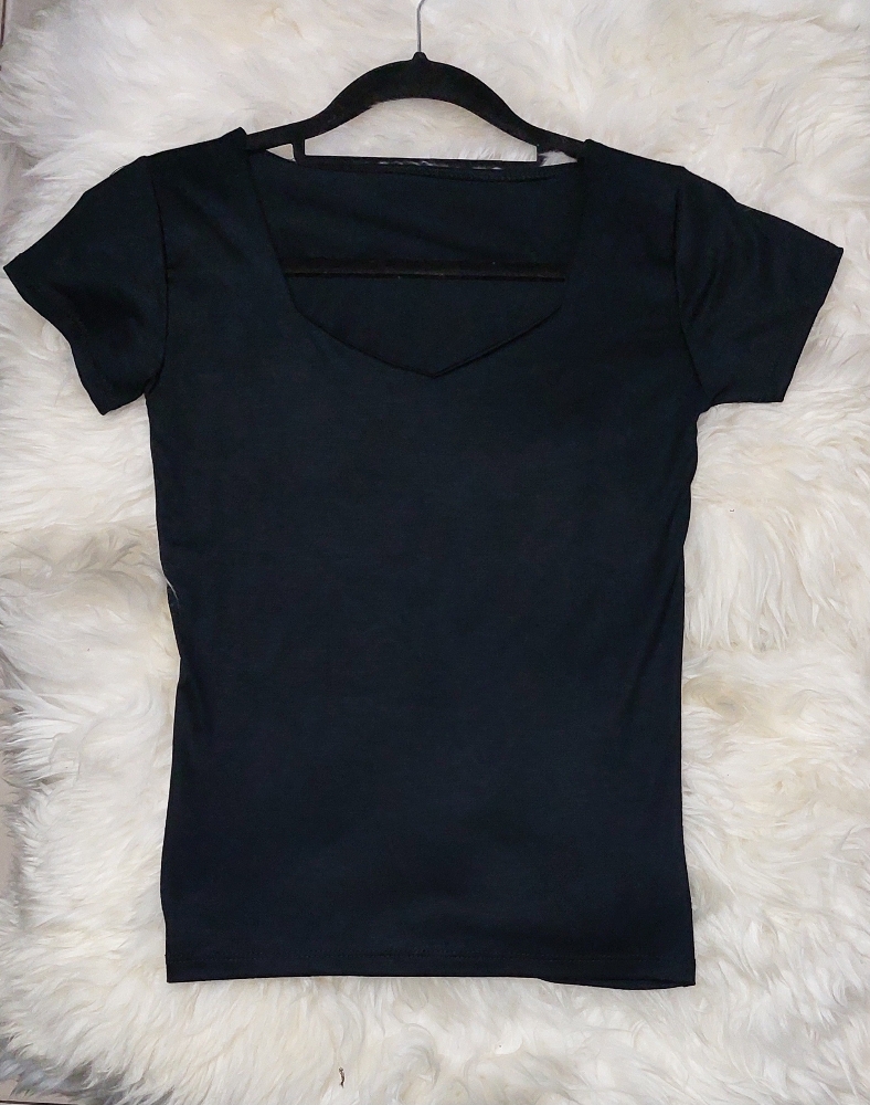 Remera Escote Corazón de Modal Viscosa - Imagen 2