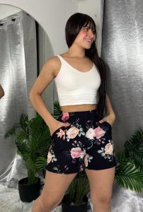 Shorts de Lino Bianca