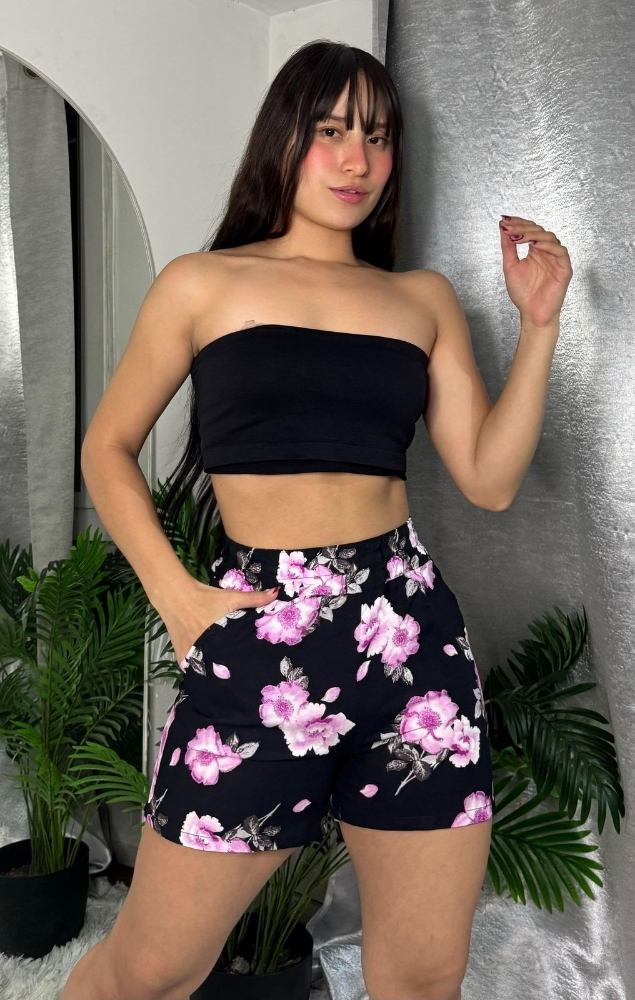 Shorts de Lino Bianca - Imagen 2