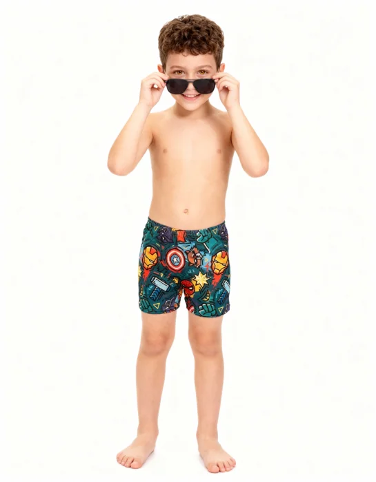 Sunga  Lycra Avenger,dinosaurio, Spiderman Niño Anticloro Filtro Uv