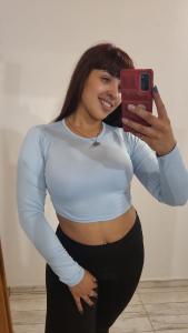 Crop Top Manga Larga
