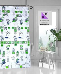 Cortinas de Baño Animadas con Protector de Pvc - Miniatura 6