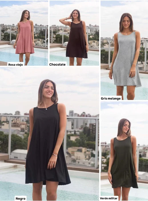 Vestido Bobo Liso