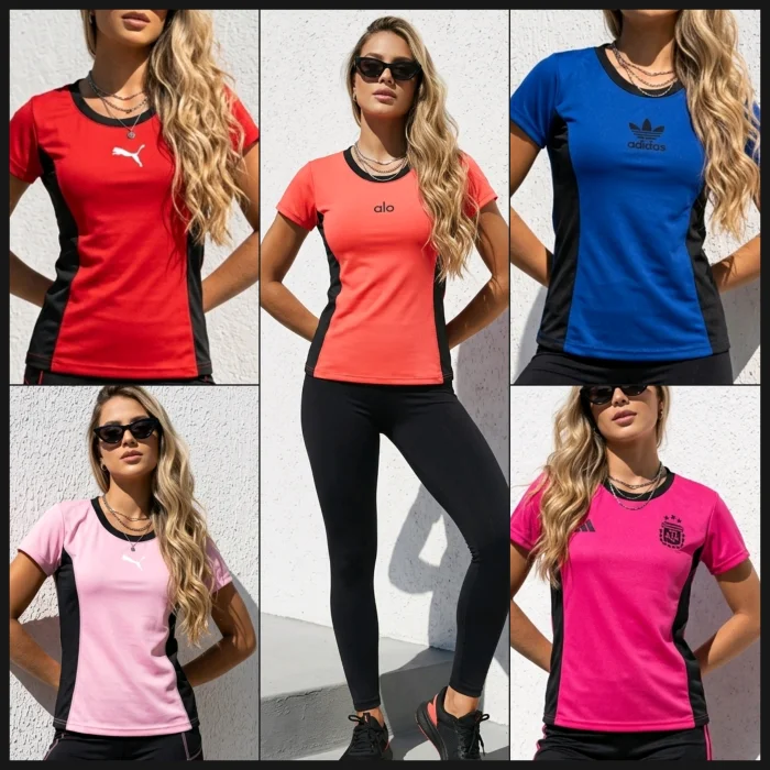 Remeras Set de Dama Combinadas