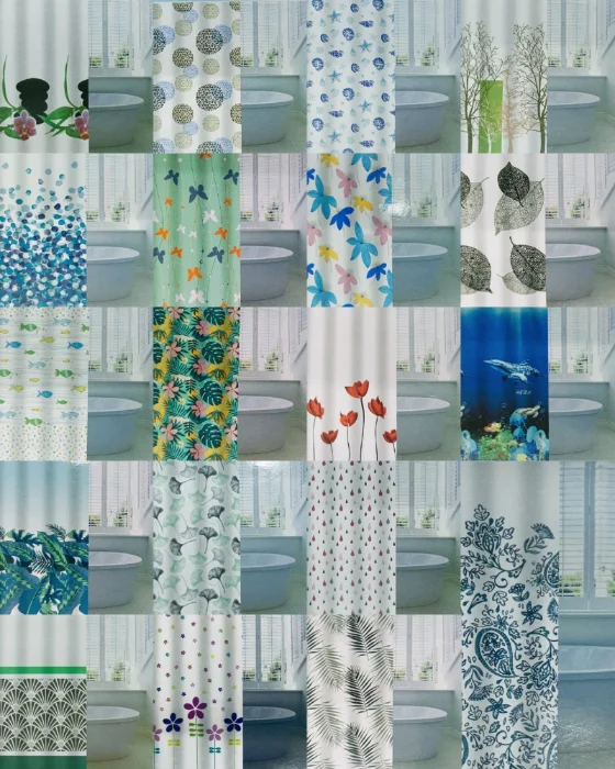Cortinas de Baño Estampados Raso