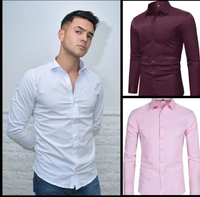 Camisa Liso Elastizado