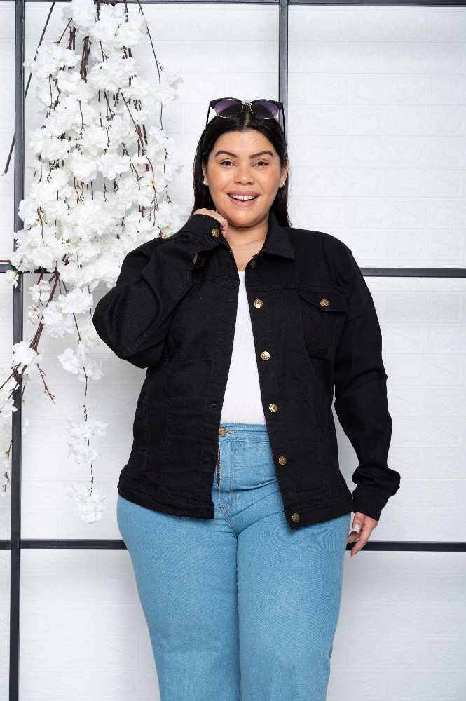 Campera Elastizada Jeans -talles 10,12,14 - Imagen 2