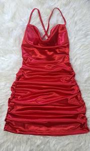Vestido Saten Buche