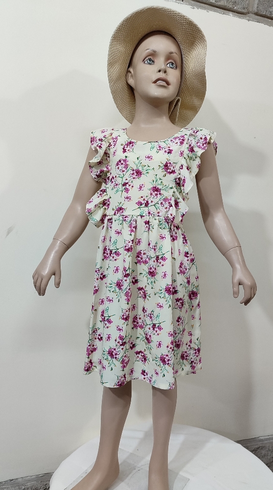 Vestido Voladitos Poplin Fibrana Nena - Imagen 2