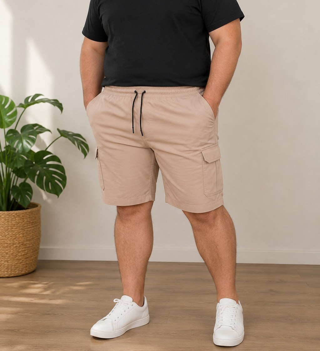 Bermuda Cargo de Bengalina  Hombre Talles Especiales - Imagen 3
