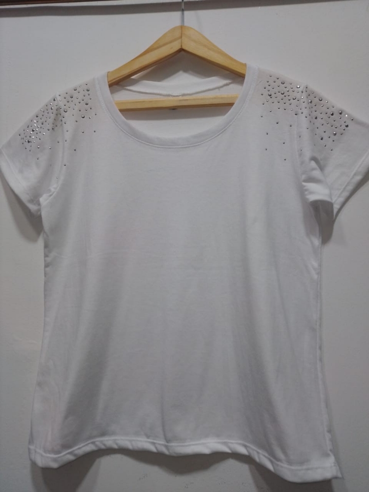 Remera Algodón con Strass - Imagen 2
