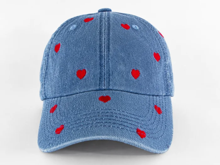 Cap de Jean Full Bordado Corazón