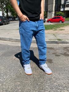 Jean Mom Liso Azul - Miniatura 2