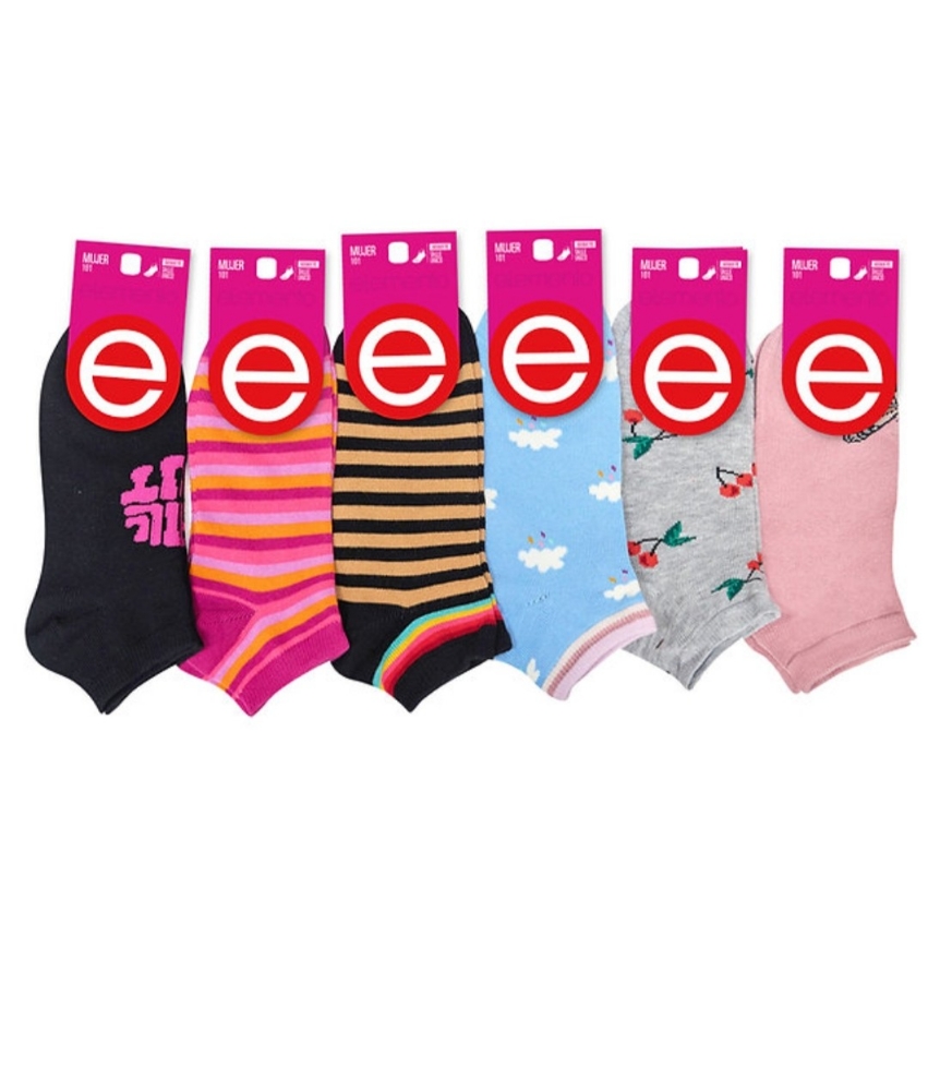 Soquete Estampado de Mujer (elemento Original) - Imagen 1