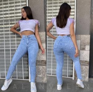 Chupin Dama Elastizadl Celeste Nevado