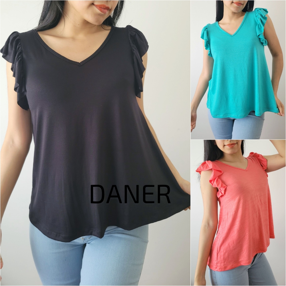 Musculosa, Remera Manga Volado - Imagen 2