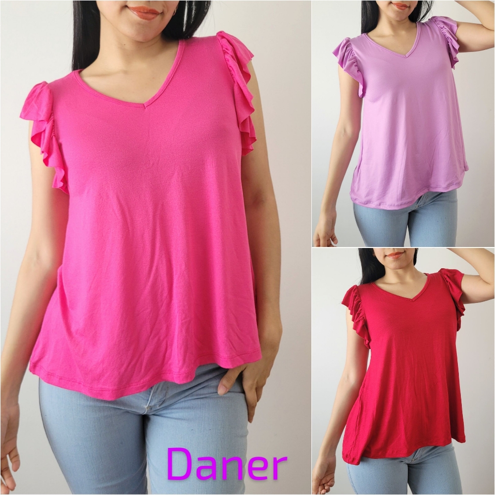 Musculosa, Remera Manga Volado - Imagen 3