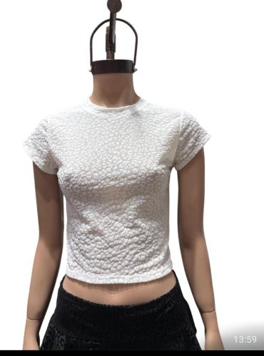 Remera con Manga de Tull Textura